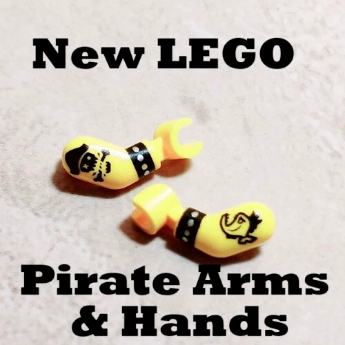New LEGO Pirate Tattoo Arms Hand Tough Guy Sleeveless Tats Studded Arm Bands - Image 1 of 1