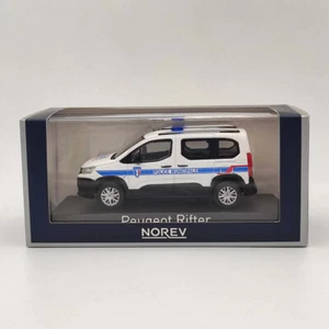 Norev 1/43 Peugeot Rifter 2019 Police Municipale Diecast Models Car Collection - Picture 1 of 7