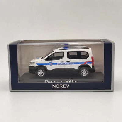 Norev 1/43 Peugeot Rifter 2019 Police Municipale Diecast Models Car Collection - Image 1 of 4