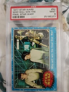1977 Star Wars Who Will Win The Final Star War? #52 PSA 9 MINT - Picture 1 of 4