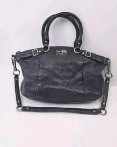 Cartera Coach Madison Sophia de cuero de 2 vías F18609 negra/elegante - Imagen 1 de 6