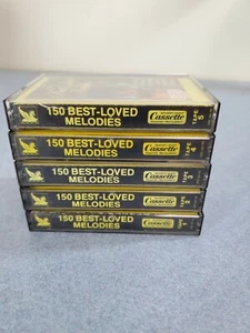 150 Best Loved Melodies: A Feast of Glorious Orchestral Gems- set of 5 cassettes - Picture 1 of 7