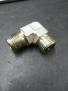 FS2501-06-06 Hydraulic Fitting 90° Elbow Male 3/8 ORFS-06 to Male 3/8" NPT - Picture 1 of 1