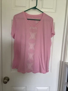 Tek Gear Essential Gear Short Sleeve Pink Tee XL - Picture 1 of 4