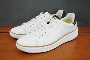 Cole Haan Grand 360 Schuhe Herren 10 Weiß Leder Schnürschuhe Niedrig Leger Sneaker - Bild 1 von 10