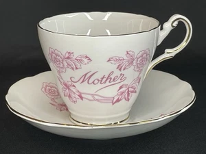 REGENCY (England) Bone China Cup And Saucer “Mother” - Picture 1 of 24