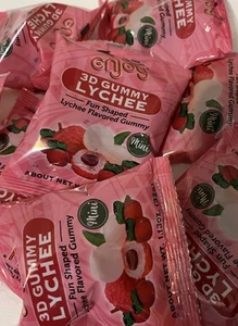 Caramelos gomosos de lichi 3D - Mini paquete - Snack de frutas exóticas de Hawai - Imagen 1 de 7