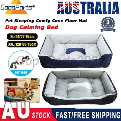 NEW Dog Bed Extra Large Pet Cat Calming Floor Mat Sleeping Comfy Cave Washable - image 1 of 4