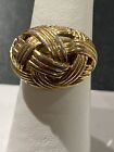 Sarah Coventy  Ring Size 7 Signed Gold Tone Estate Jewelry Adjusts
