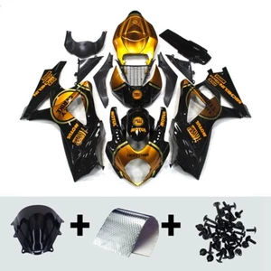 Gold Black Fairings For Suzuki GSXR1000 2007 2008 K7 07 08 GSXR Motor Bodywork - Imagen 1 de 9