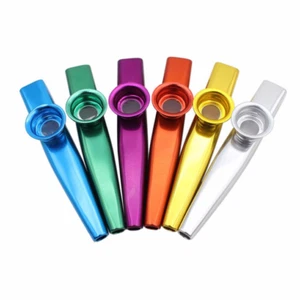 Metall Kazoo Mundharmonika Mundflöte Kind Erwachsene Musikinstrument Bestes Partygeschenk  - Bild 1 von 3