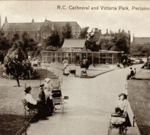 Postcard England, Portsmouth, R.C. Cathedral, Victoria Park, Victorian, Carriage - Picture 1 of 3