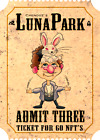 NFT ~ Luna Park ~~ 60 NFTs ~~ ADMIT 3 Pack Chenduz Garbage Pail Kids GPK Artist