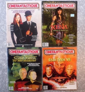 Cinefantastique Magazine Lot 4 Issues Xena Star Trek Avengers Batman Blade - Picture 1 of 14