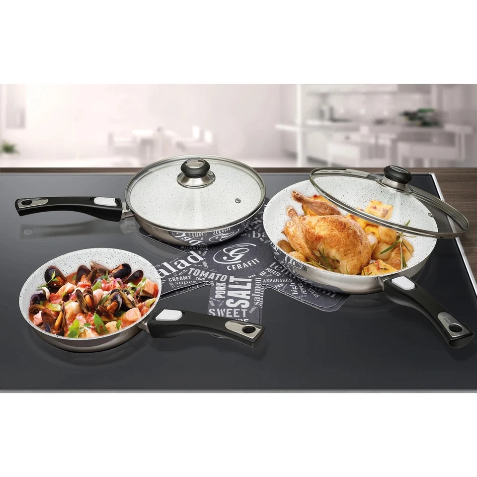 B-Ware Genius Cerafit Mont Blanc Pfannen 7 tlg.- Flieseinleger in anderer Farbe - Bild 1 von 1