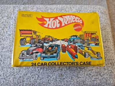 1983 HOT WHEELS 24 Vinyl Car Collector’s Case Mattel 8227 W/ 28 CARS. SOME VINTA - Image 1 of 4