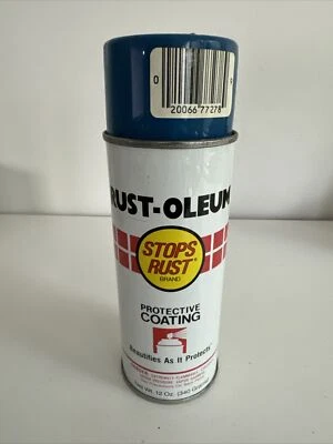 Vintage Rust-Oleum Royal Blue Protective Coating Spray Paint Can - No. 7727 - Image 1 of 4