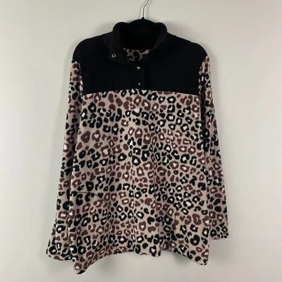 Pullover Cuddl Duds Fleecewear elástico frontal a presión animal XL A381756 Foto 1 de 4