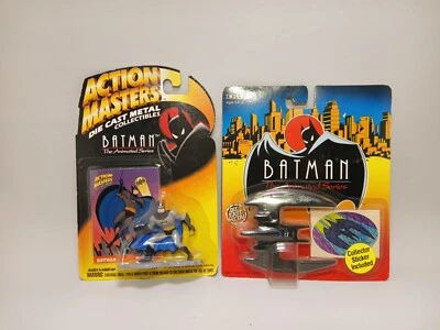 Lote de 2 bonecos vintage Batman The Animated Series fundidos - Imagem 1 de 4