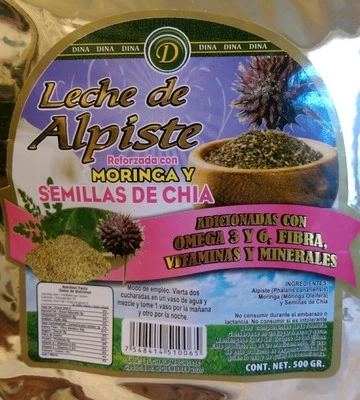 Canary Seed Milk Powder w/Moringa Complex & Chia Seeds ( Leche de Alpiste y Chia - Image 1 of 3