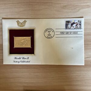 Gold Stamp Replica World War II Victory Celebrated September 2, 1995