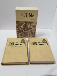 VINTAGE THE BIBLE IN STORY AND PICTURES OLD AND NEW TESTAMENT 1956 HARDBACK - Imagen 1 de 8