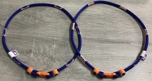 (LOT OF 2) NY Knicks Phiten Necklace Blue & Orange 20” - NEW W/O PACKAGING - Picture 1 of 4