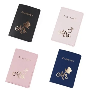 PU Leder Reisepass Hülle Etui für Frauen Männer Karten Dokumente Reise Geschenk Welten - Bild 1 von 12