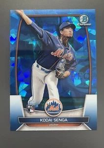 2023 Bowman Chrome Sapphire Edition Kodai Senga #77 Rookie RC New York Mets - Picture 1 of 2