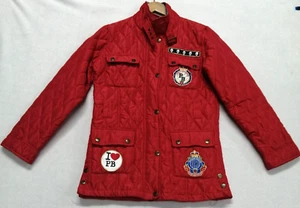 Chaqueta Acolchada Pauls Boutique Damas Roja Talla S De Colección Y2K Parches Bolsillos - Imagen 1 de 21