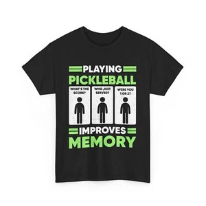 Pickleball Player Shirt, Playing Pickleball Improves Memory Women Men Shirt - Picture 1 of 9