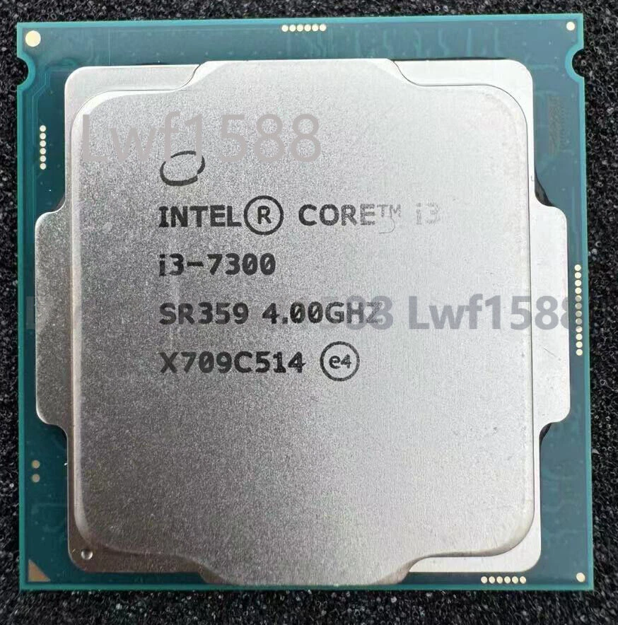 Intel Core I3 7300 SR359 LGA 1151 4.00GHZ 2Cores 4T 51W CPU processors - Image 1 of 1