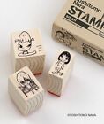 Yoshitomo Nara Stamps ``Airplane'', ``Bench'', And ``Onnako'' S Size Set Of 3