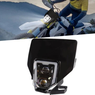 LED Headlight with DRL For Husqvarna TE FE FC TX 125 250 300 350 450 501 701 - Image 1 of 4