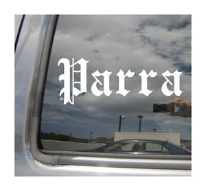 Parra - Antiguo Apellido Inglés Apellido Coche Vinilo Calcomanía Ventana Pegatina 22069 - Imagen 1 de 1