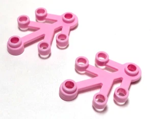 Lego - Plants - Lot of 2 - Pink, Leaves 4 x 3 - Picture 1 of 1