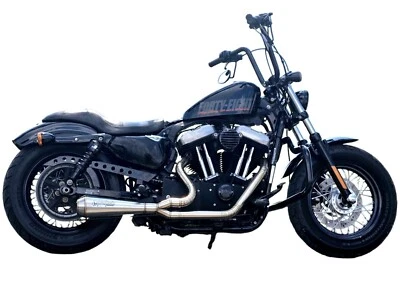 2-1 HARLEY DAVIDSON SPORTSTER Pipe Exhaust 883 1200 Forty Eight 2004-2020 - Image 1 of 4