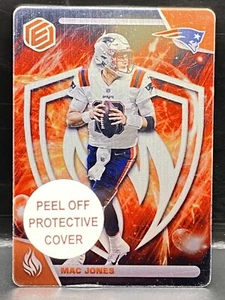 MAC JONES 2022 PANINI ELEMENTS METAL FIRE # FI-3 WITH PROTECTIVE COVER - Picture 1 of 2