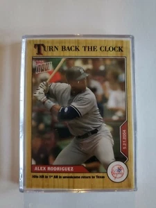 2020 TOPPS NOW TURN BACK THE CLOCK CARD NEW YORK YANKEES ALEX RODRIGUEZ #52 - Picture 1 of 2