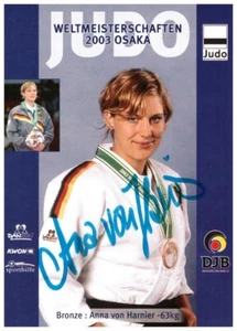 Anna von Harnier Judo (3.WM 2003) Autogrammkarte (04.25) - Bild 1 von 1