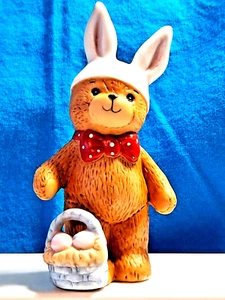 Lucy & Me Lucy Rigg Teddybär mit Osterkörbchen Enesco Vintage 1980 Ostern - Bild 1 von 12