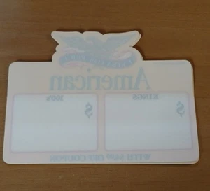 Pieza publicitaria adhesiva estática para ventana de cigarrillos americanos - Imagen 1 de 2