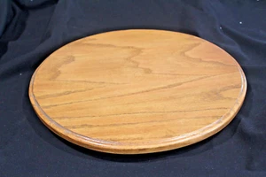 Oak Wooden 16" Lazy Susan Decorative Farmhouse Turntable - Picture 1 of 3