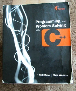 Programming and Problem Solving with C++ by Nell Dale & Chip Weems - Bild 1 von 7