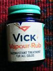Vick Vapour Rub, health care home remedy colds, jar part used, vintage 1960s?