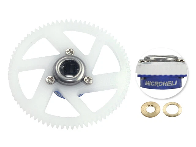Engranaje principal Microheli con juego de bujes de rotación automática (AZUL/PÚRPURA) T-REX 150 DFC Foto 1 de 1