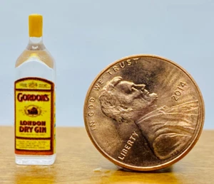 Dollhouse Miniature Bottle of Gordon's London Dry Gin  -- 1:12 Scale - Picture 1 of 1