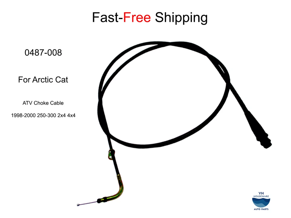 0487-008 FOR Arctic Cat ATV Choke Cable 1998-2000 250-300 2x4 4x4 - Image 1 of 4