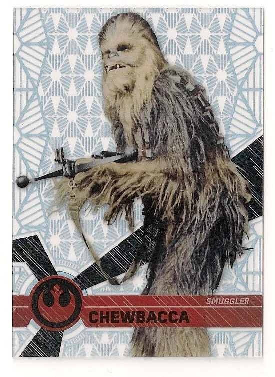 2017 TOPPS STAR WARS HIGH TEK PATTERN 2 FORM 1 #23 CHEWBACCA - Image 1 of 1