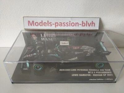 Mercedes W12 Lewis Hamilton Russian  GP 2021 1/43 Minichamps - Photo 1/4